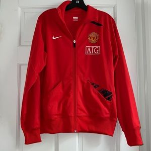 Nike Manchester United Zip up jacket size Men’s Medium in red